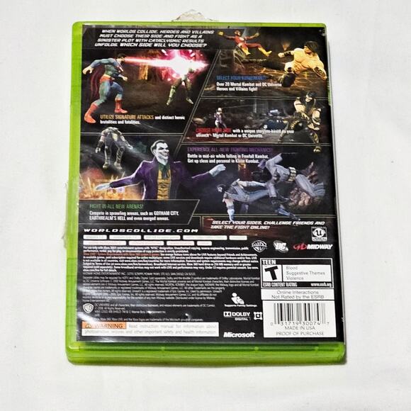 XBOX 360 preloved CIB Mortal Kombat vs DC Universe crossover video game - Picture 2 of 4